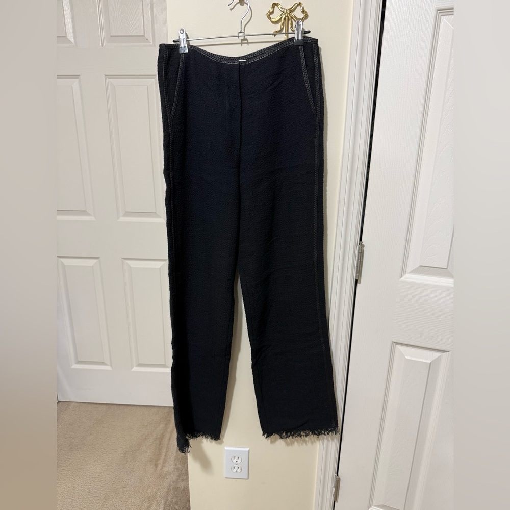 Nanushka Black Textured Pants